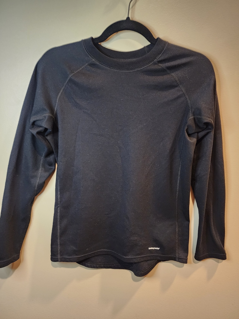 Patagonia Black Long-Sleeve Crewneck Base Layer